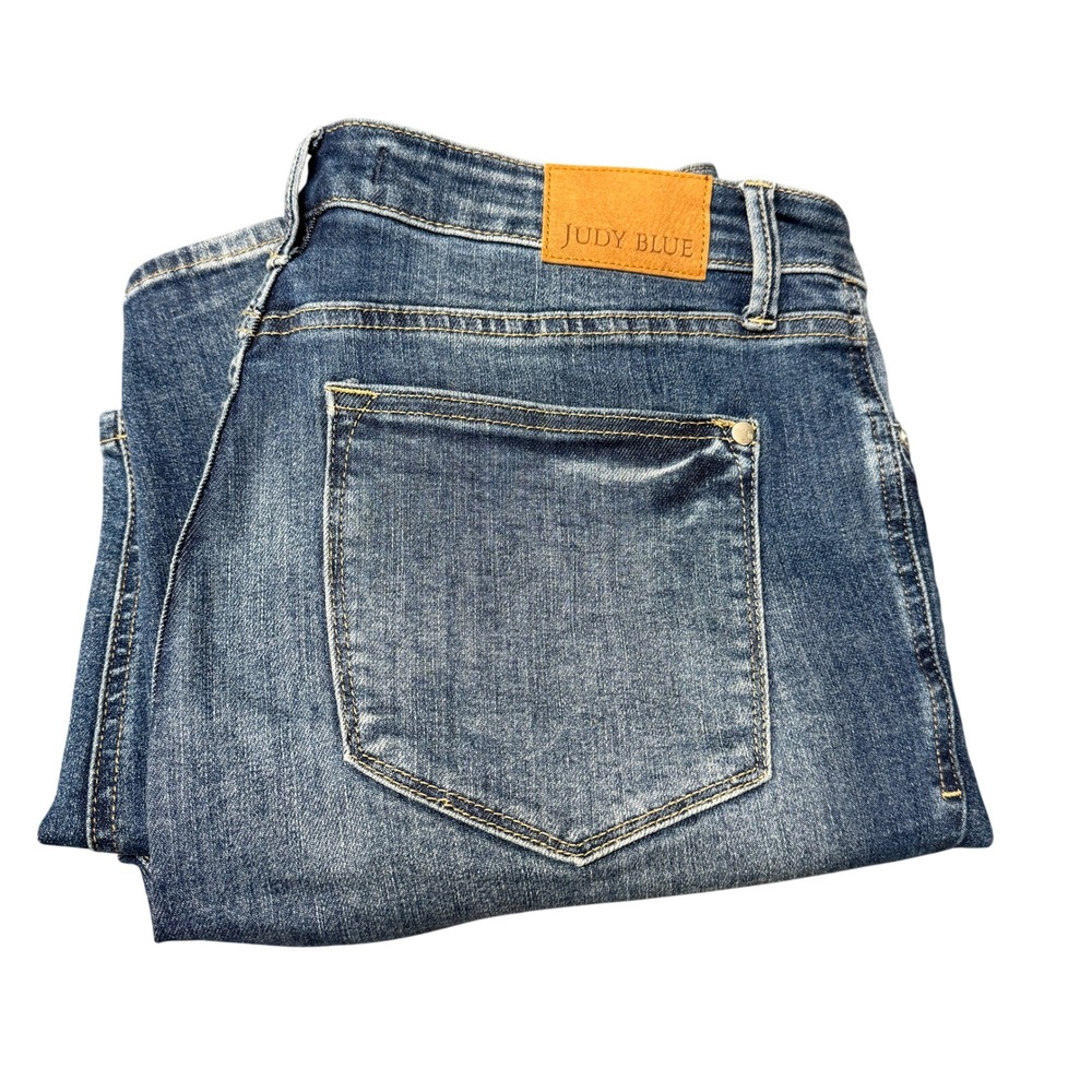 Judy Blue Jeans Womens 13/31 (33x28 ACTUAL) Skinny Fit Blue Denim Stretch